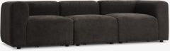 Sofa 3 chỗ | SKEJBY | vải polyester | n&acirc;u | R254xS92xC64cm