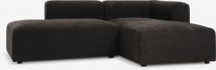 Sofa mở g&oacute;c 2 chỗ | SKEJBY | vải polyester | n&acirc;u | R215xS155xC64cm