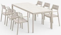 Bộ bàn ăn KUMLA D200 +6 INGSTRUP be