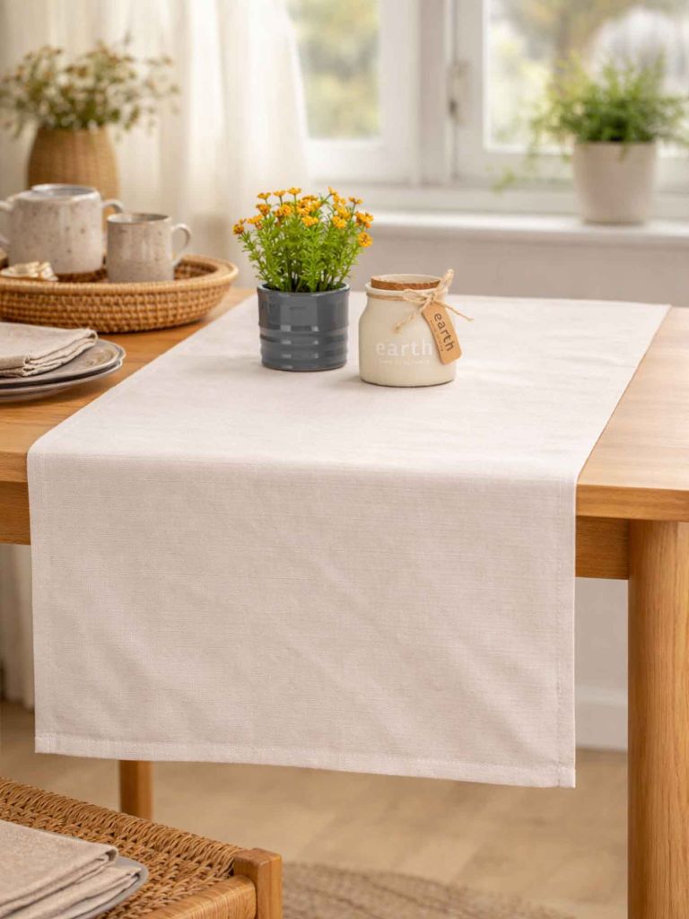 Khăn table runner | SENNERGRAS | cotton/polyester |  nâu xám | R40xD150cm