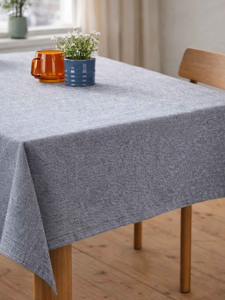 Khăn phủ bàn | SANDSIV | cotton | xám đậm | R140xD240cm