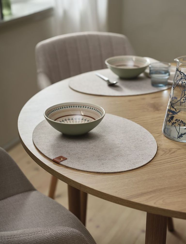 Tấm lót đĩa | KNEGRAS | polyester | be | R33xD43cm