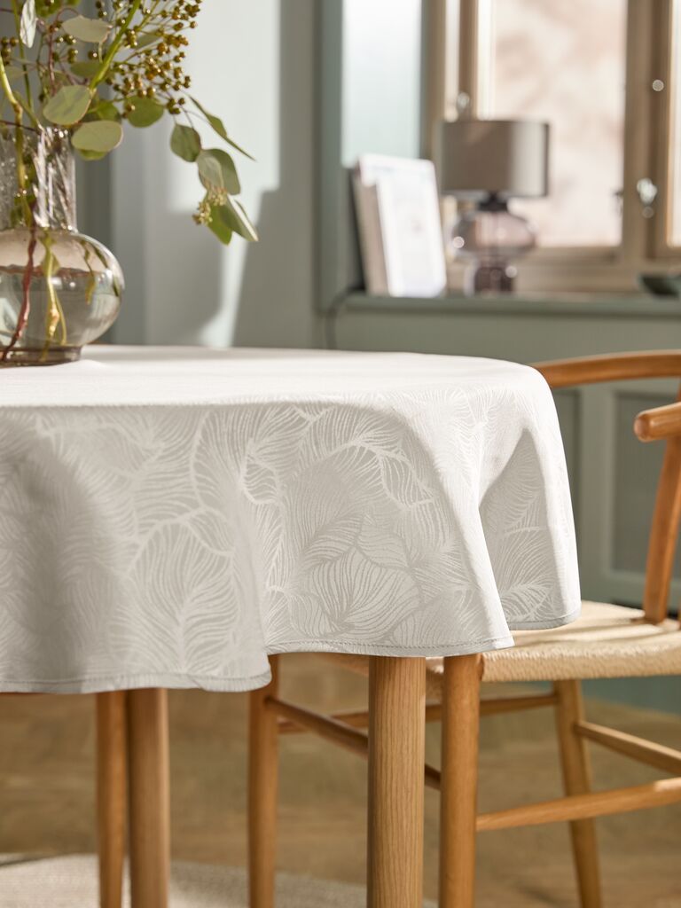 Khăn phủ bàn | STILKEG | polyester | be | Ø160cm