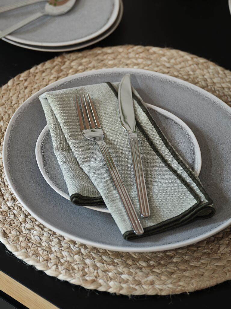 Khăn ăn cotton/polyester | BLINDURT | xanh lá | R40xD40cm | bộ 2 chiếc