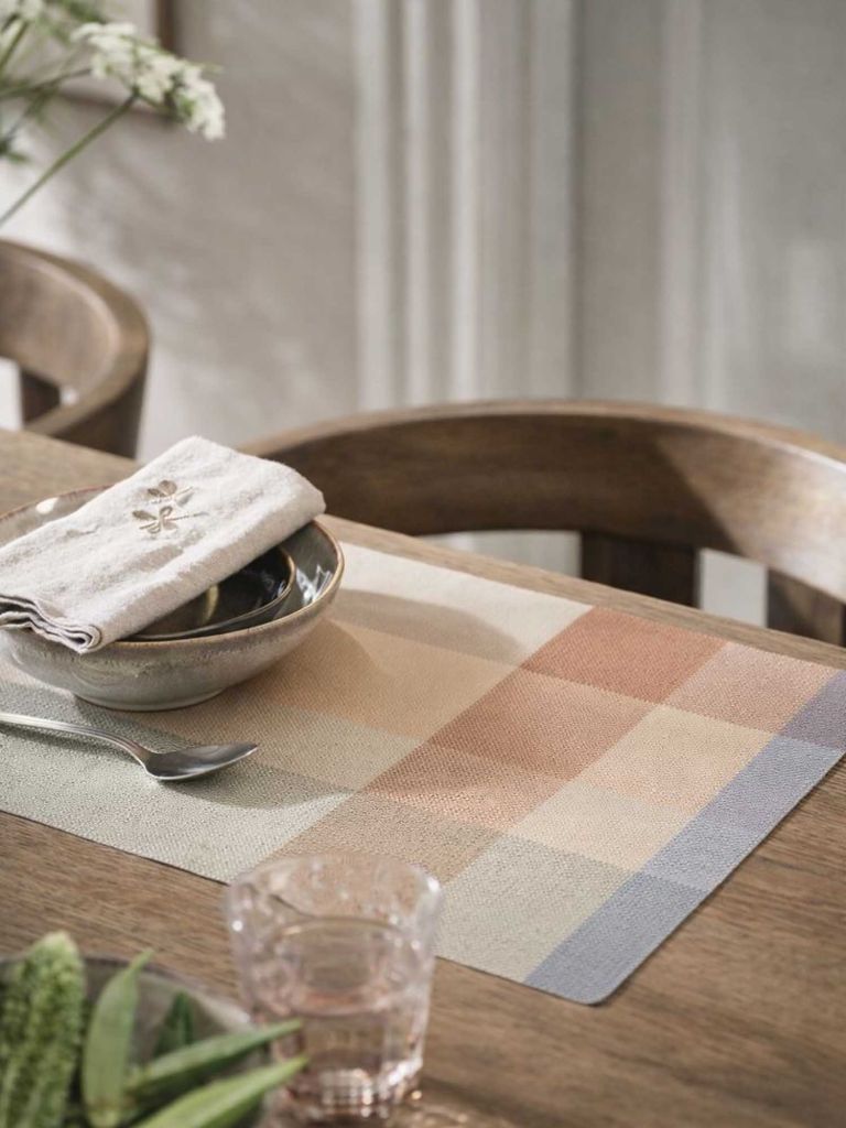 Tấm lót đĩa | VALLMO | polyethylene | xanh/cam | R33xD42cm