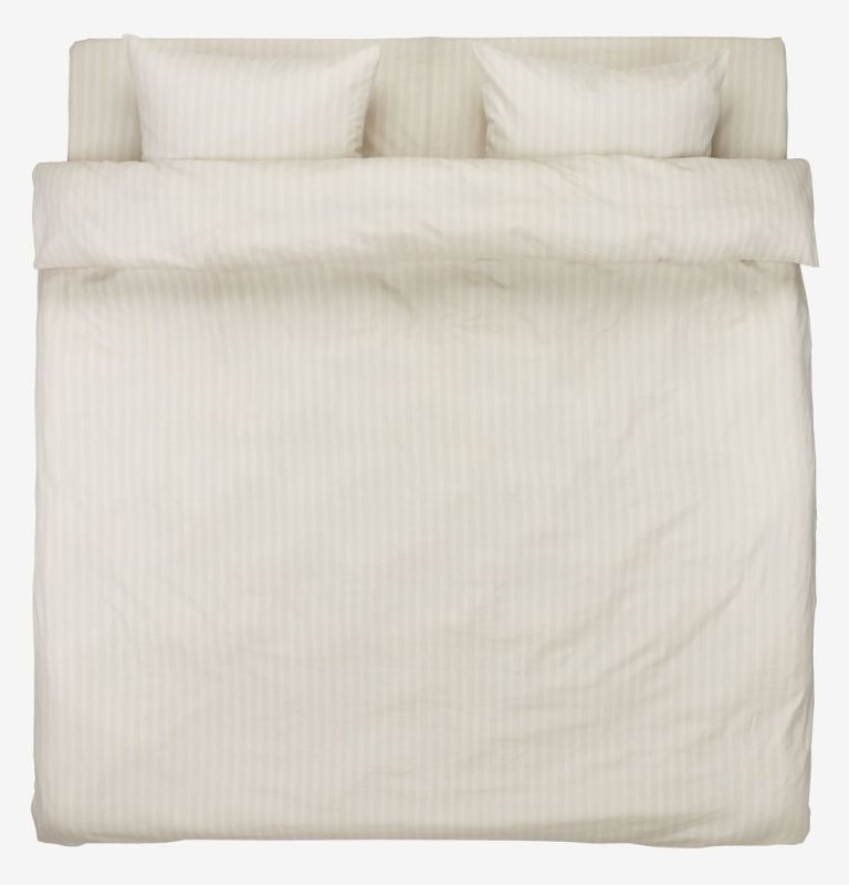 Bộ vỏ chăn gối đôi kèm ga cotton Karmen màu vàng cát