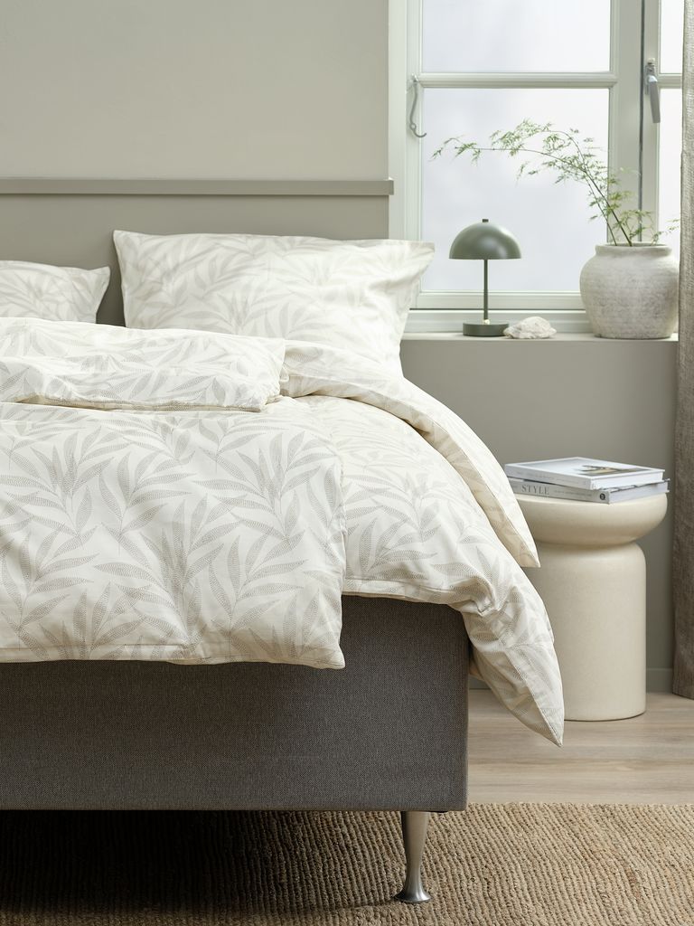 Bộ vỏ chăn gối đ&ocirc;i cotton | SABINE | m&agrave;u tự nhi&ecirc;n | R200xD220cm/R50xD70cm