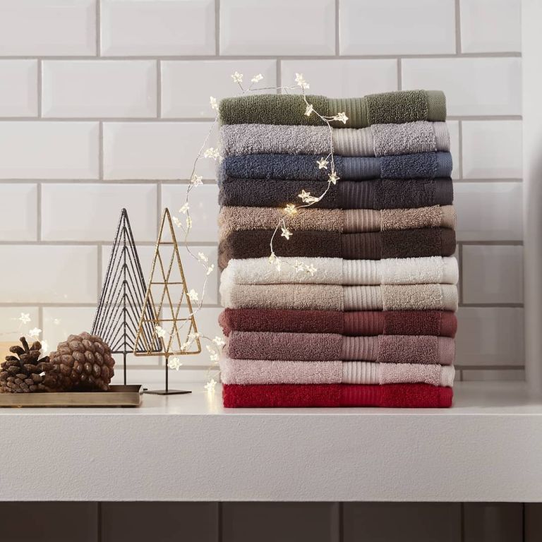 Khăn mặt cotton | KARLSTAD | xám đậm | R28xD30cm