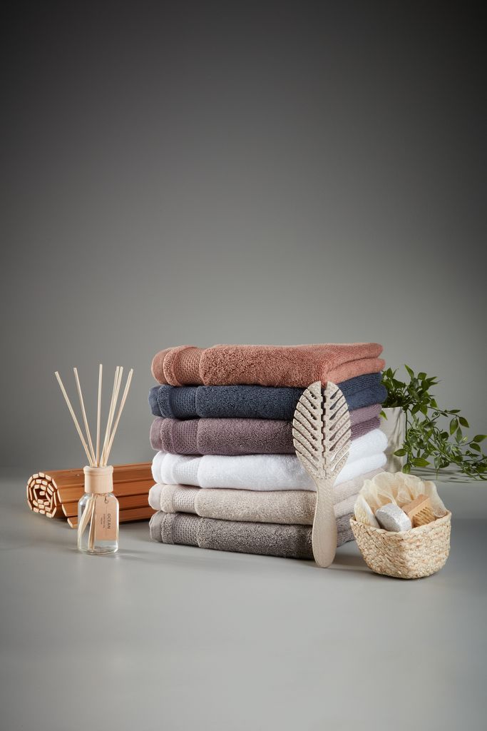 Khăn tắm cotton | NORA | xám | R40xD60cm