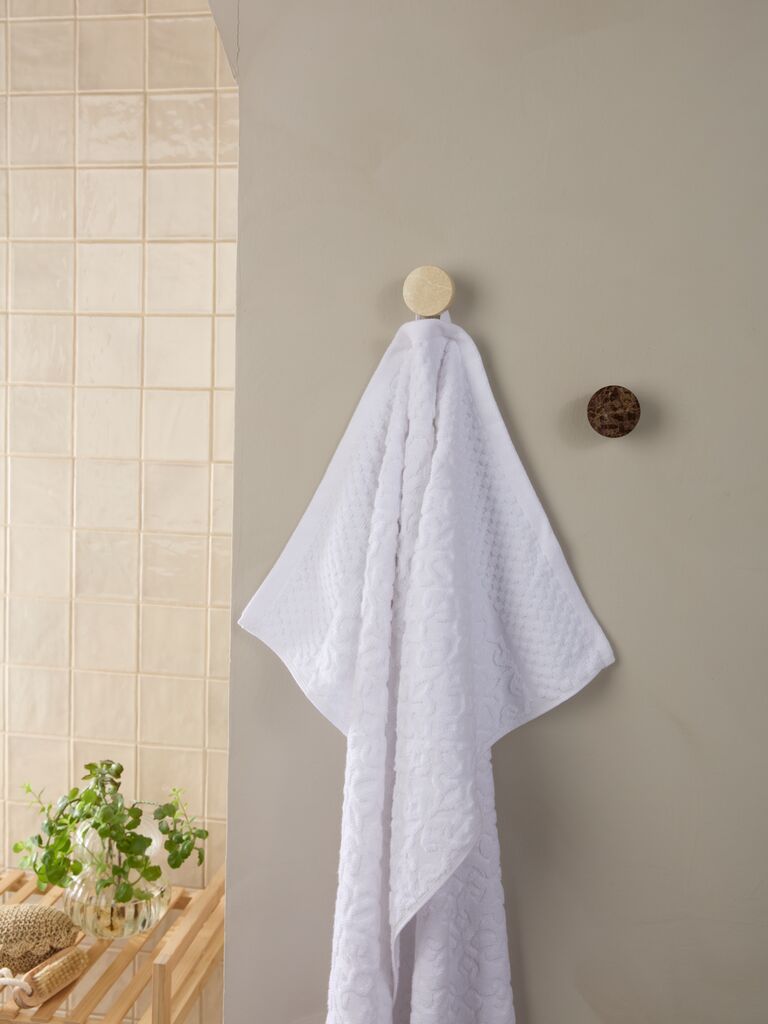 Khăn tắm cotton | STIDSVIG | trắng | R50xD100cm