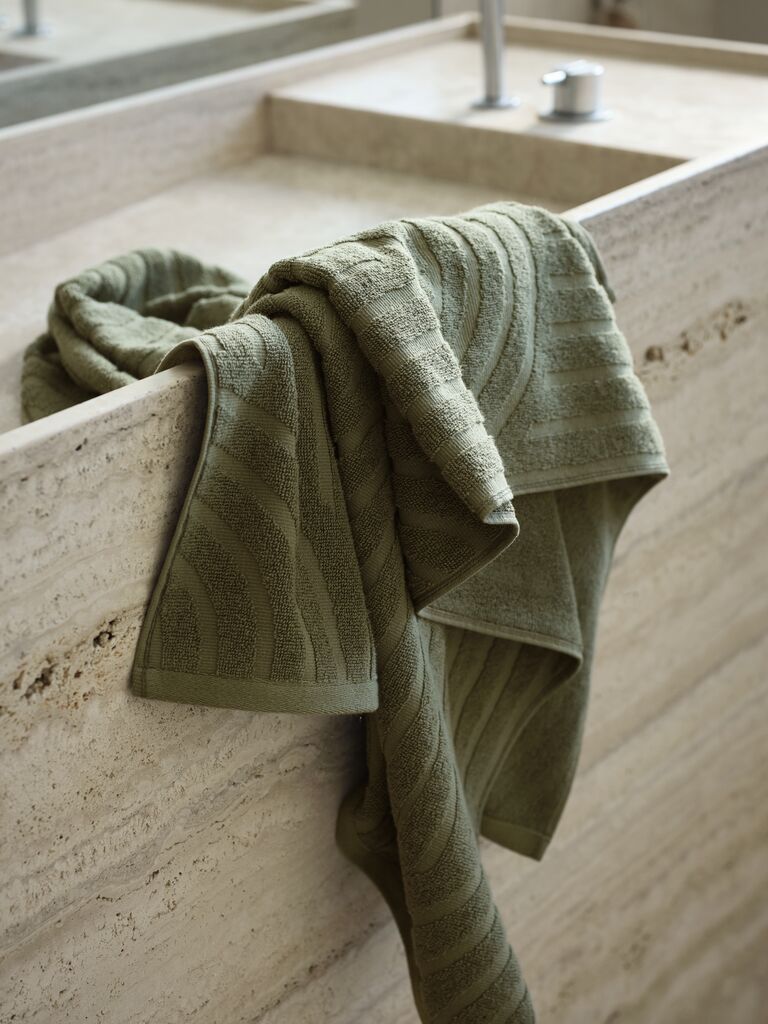 Khăn tắm cotton | IDALA | xanh lá | R50xD90cm