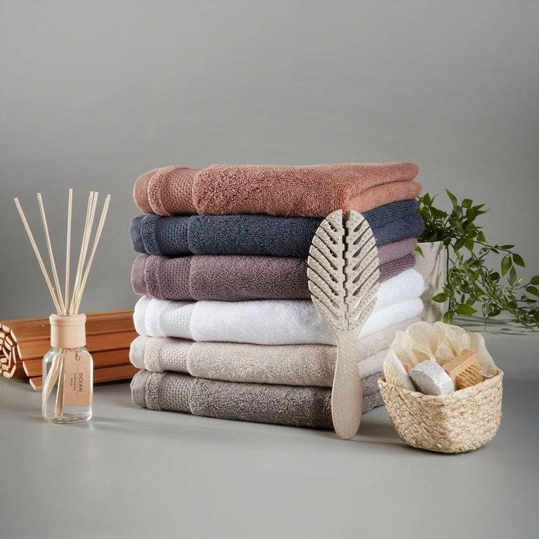 Khăn tắm cotton  | NORA | xám | R70xD140cm