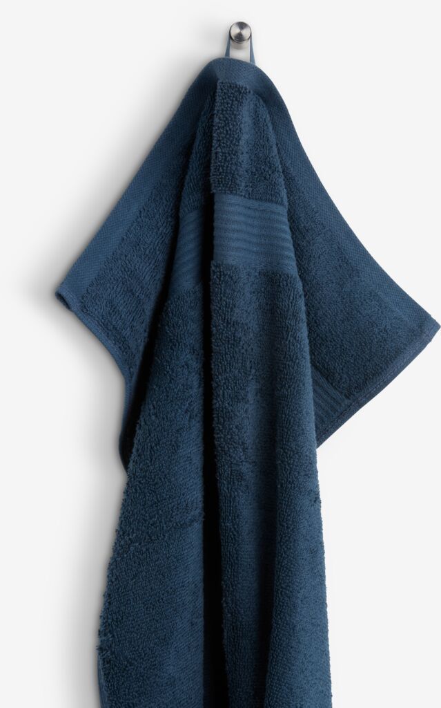 Khăn tắm cotton Karlstad xanh navy