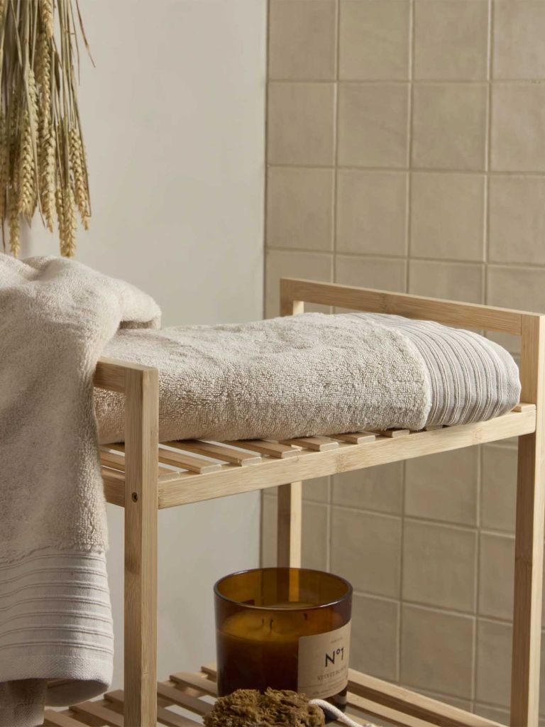 Khăn tắm cotton | SORUNDA | màu tự nhiên | R70xD140cm