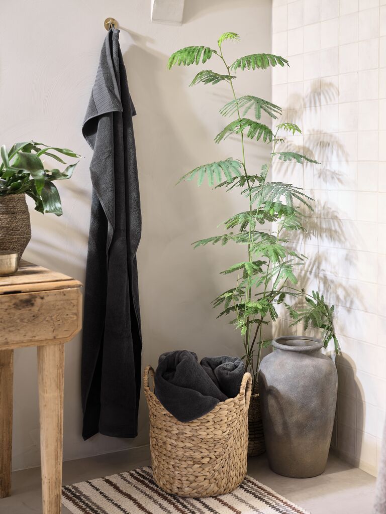 Khăn tắm cotton | NORA | ghi đậm | R70xD140cm