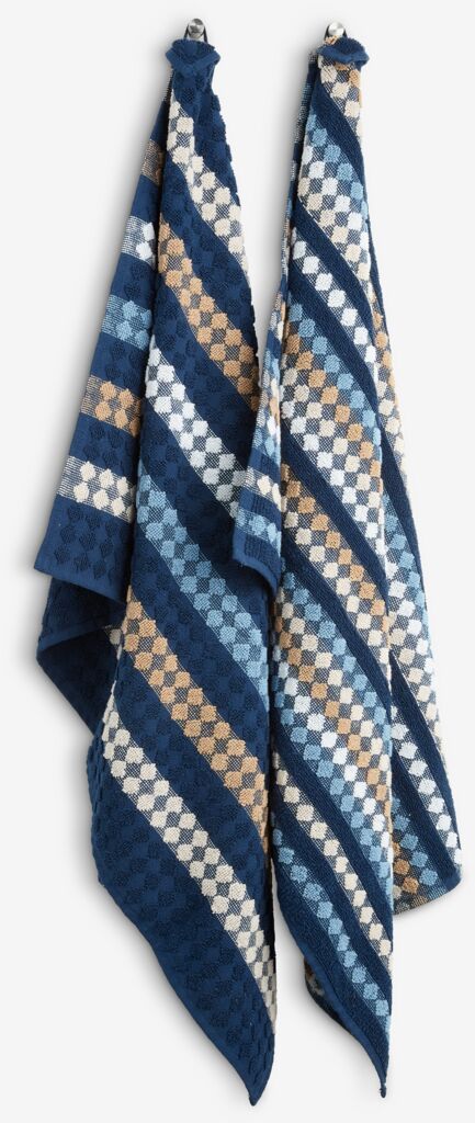 Bộ 2 khăn đa năng cotton | KREKLING | xanh | R50xD70cm