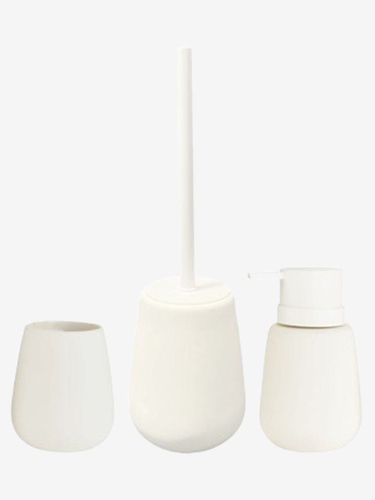 Chổi cọ toilet | EKBY | gốm dolomite/nhựa | trắng | Ø12xC40cm 