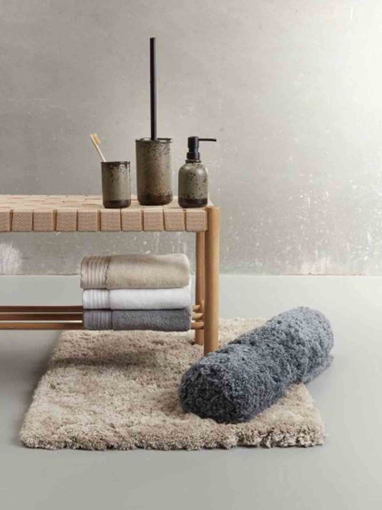 Thảm phòng tắm | SANDVIKEN | polyester | be | R60xD90cm