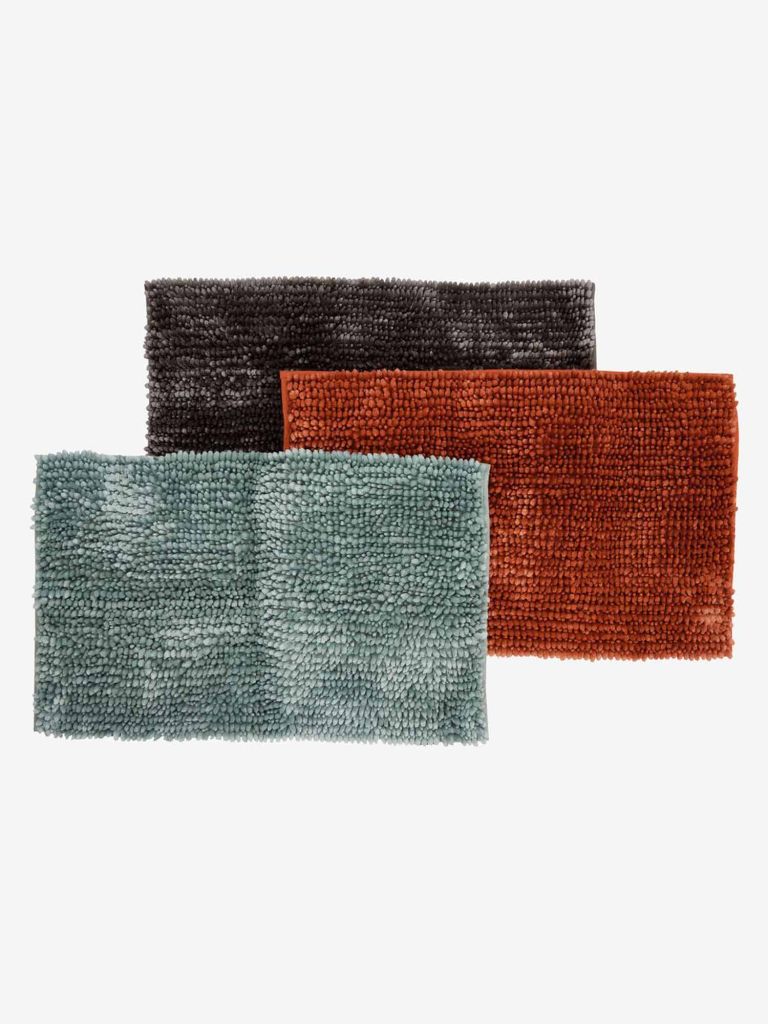 Thảm phòng tắm | BERGBY | polyester | cam | R50xD80cm