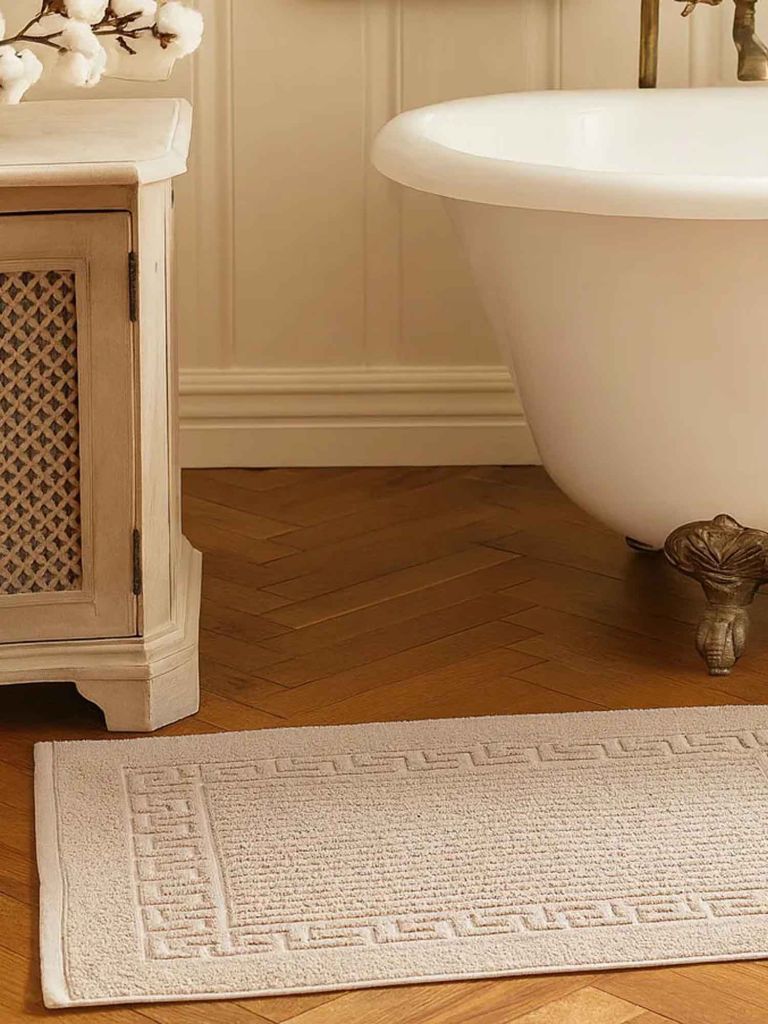 Thảm phòng tắm | MUNGA | cotton | be | R50xD70cm