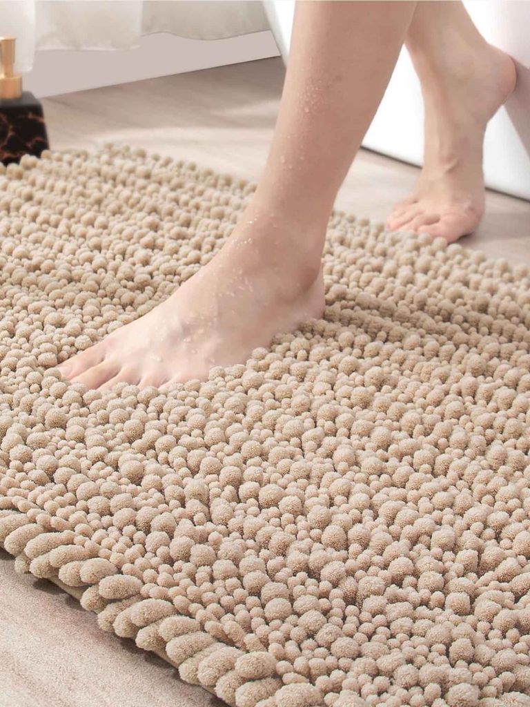 Thảm phòng tắm | ROSVIK | polyester | vàng cát | R50xD80cm