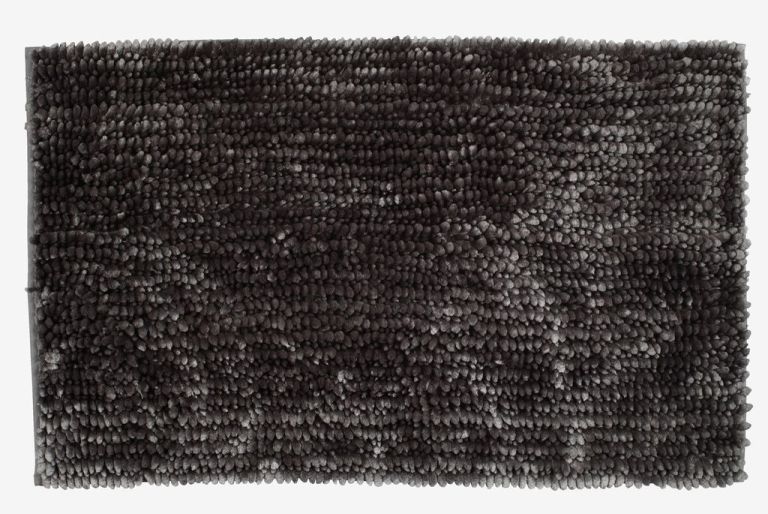 Thảm phòng tắm | BERGBY | polyester | xám | R50xD80cm  