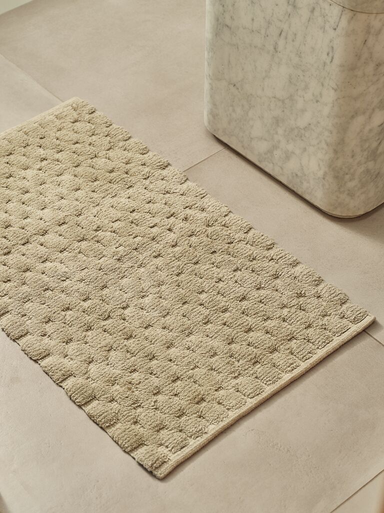 Thảm phòng tắm | BORGHOLM | cotton | xanh lá nhạt | R50xD80cm