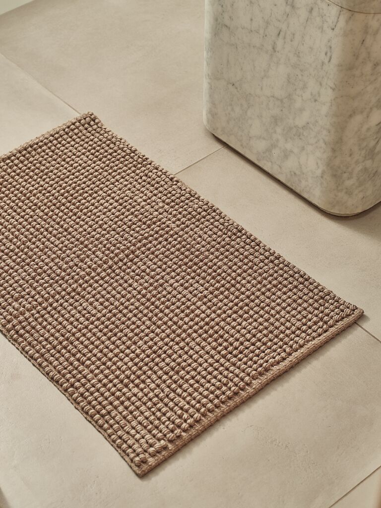 Thảm phòng tắm | SANDHEM | polyester/cotton | vàng cát đậm | R50xD80cm