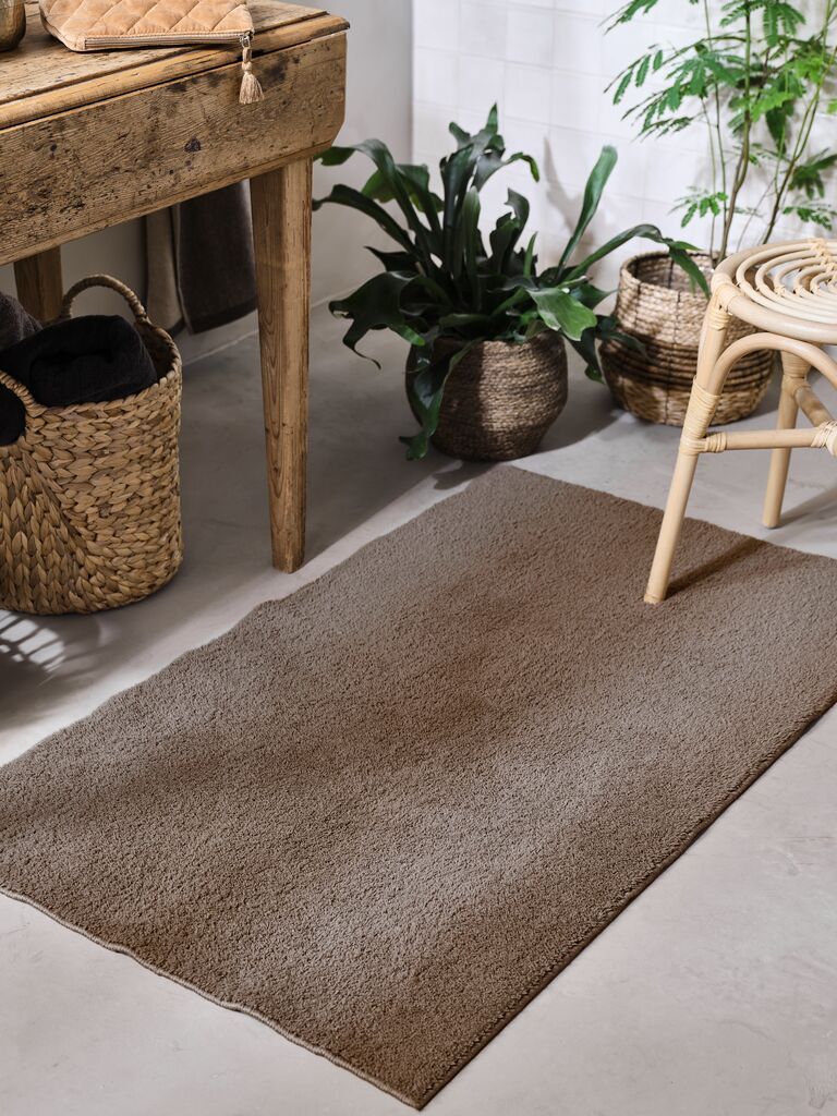 Thảm phòng tắm | KARLSTAD | polyester | vàng cát đậm | R70xD120cm
