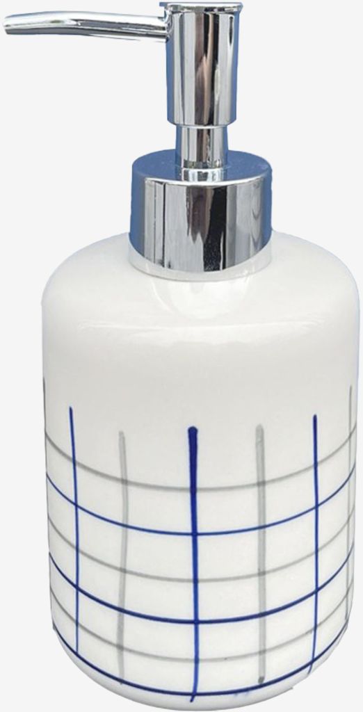 Bình xịt xà phòng | HELDIG | gốm/nhựa ABS | kem/sọc xanh | Ø7.5xC16cm 