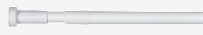 Thanh treo rèm TÄM BODEN nhôm nhựa ABS trắng d70 120cm