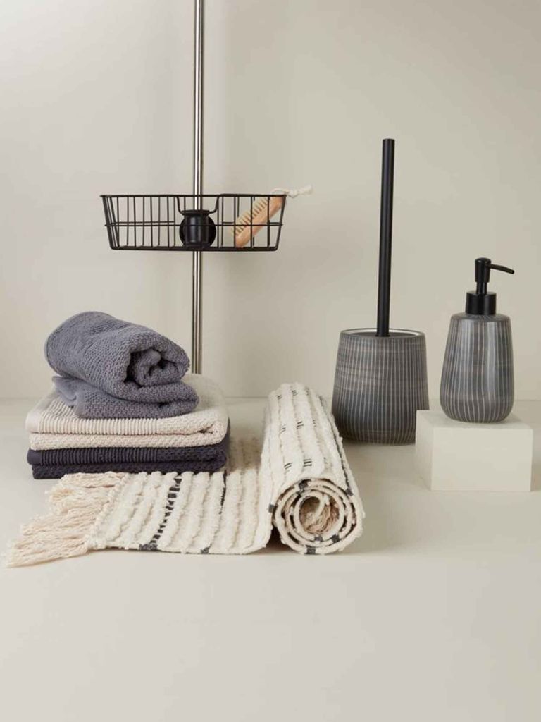 Giá treo phòng | NACKA | kim loại/nhựa ABS | đen | R12xD26xC8cm