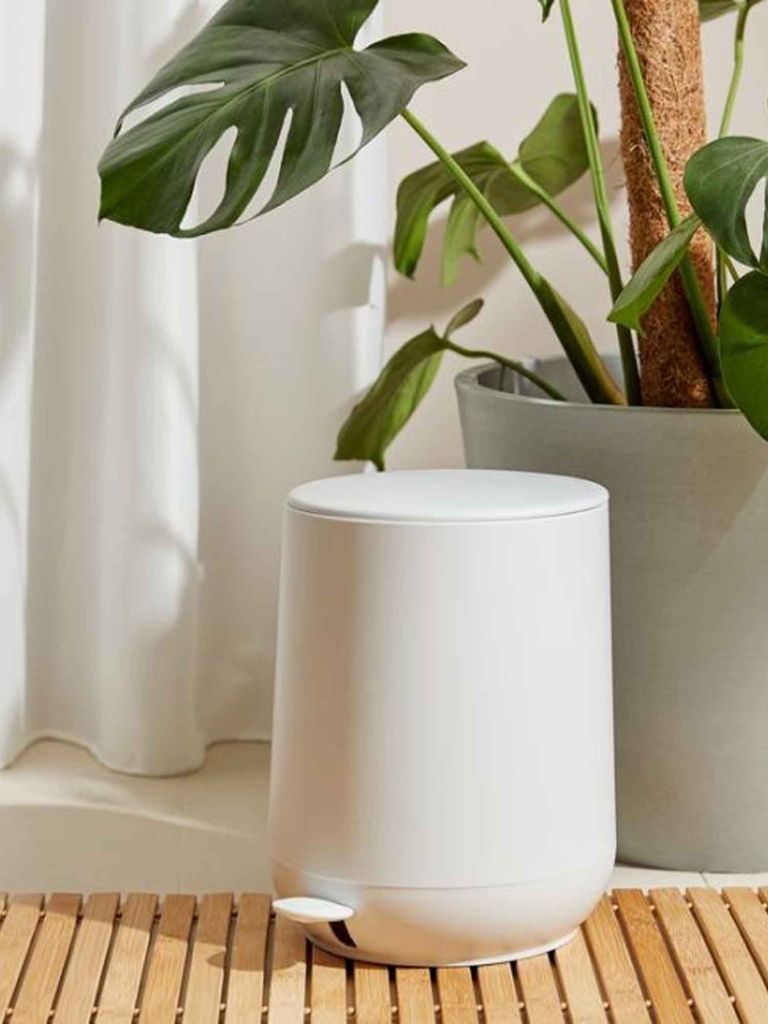 Thùng rác | OXIE | kim loại/nhựa ABS | trắng | Ø23xC28cm | 5L