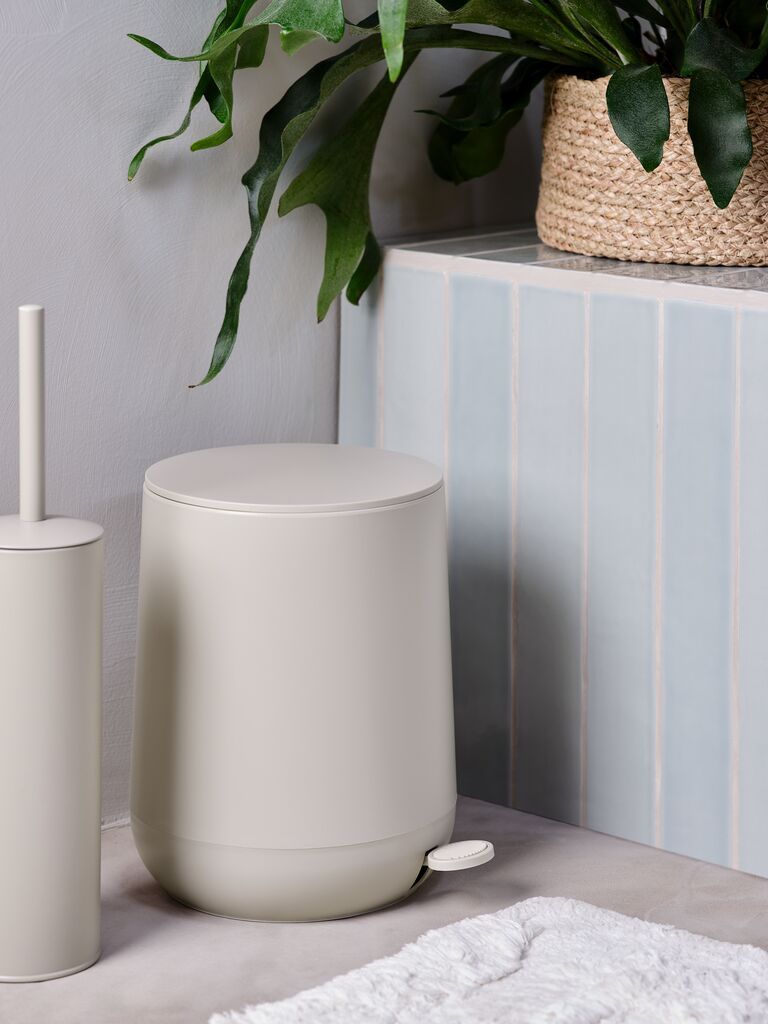 Thùng rác | OXIE | kim loại/nhựa ABS | be | Ø23xC28cm | 5L