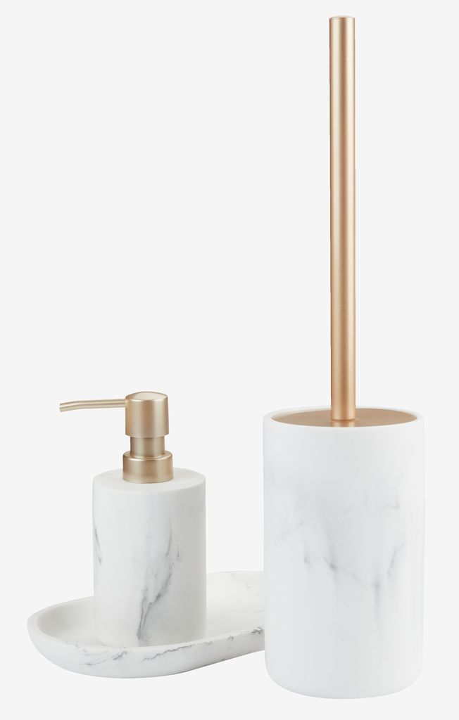 Bình xịt xà phòng | BERGHEM | nhựa polyresin | màu đá cẩm thạch | Ø7.5xC17cm