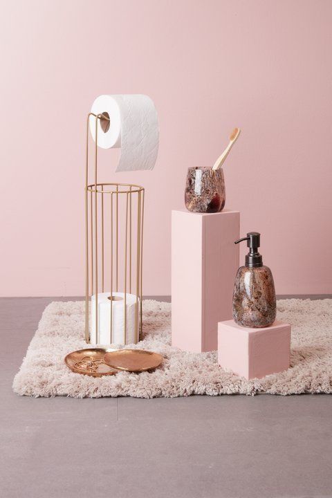 Giá treo giấy vệ sinh | ALSTER | thép | màu đồng | Ø12xC49cm 