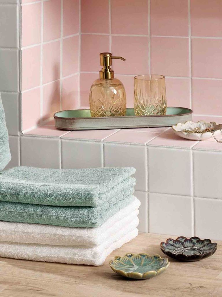 Khay trang trí | ENVIKEN | thép | xanh lá nhạt | R9xD31xC3cm