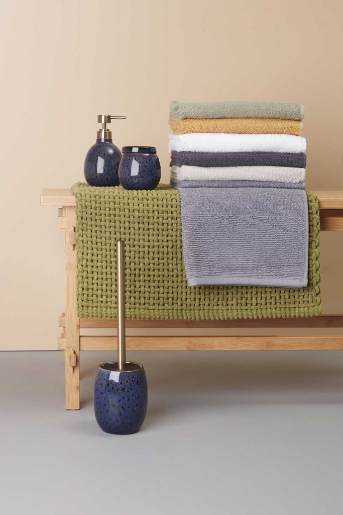 Chổi cọ toilet | KALLINGE | nhựa PP/inox | xanh đậm | Ø10xC38cm