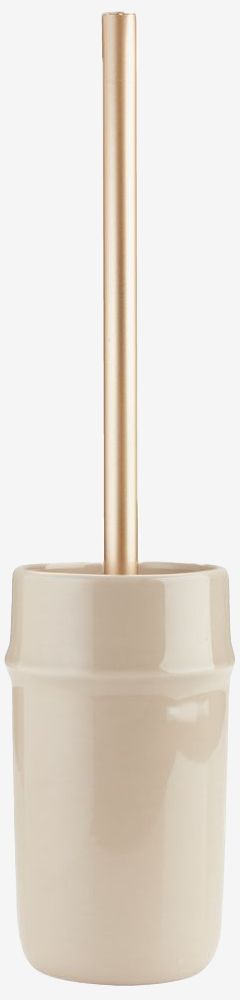 Chổi cọ toilet | BOLIDEN | gốm/inox | be | Ø9.5xC17.8/42.8cm