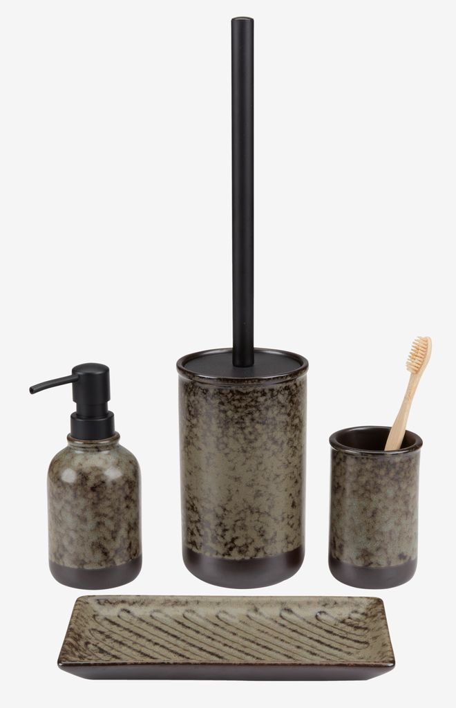 Bình xịt xà phòng | GESUNDA | gốm/nhựa ABS | nâu | Ø7xC16cm