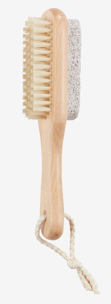 Bàn chải tắm | VALJE | gỗ/nhựa PP | màu tự nhiên | R4xD17xC4cm