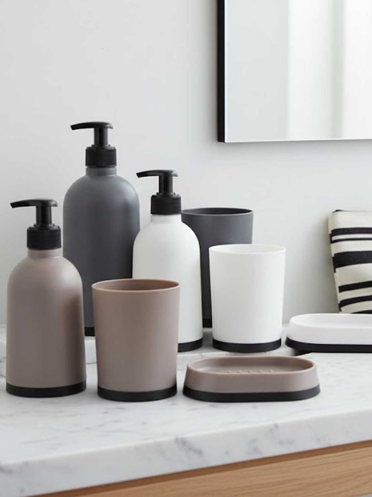  Phụ kiện phòng tắm | VISLANDA | nhựa PP | nhiều màu | bộ 3 chiếc