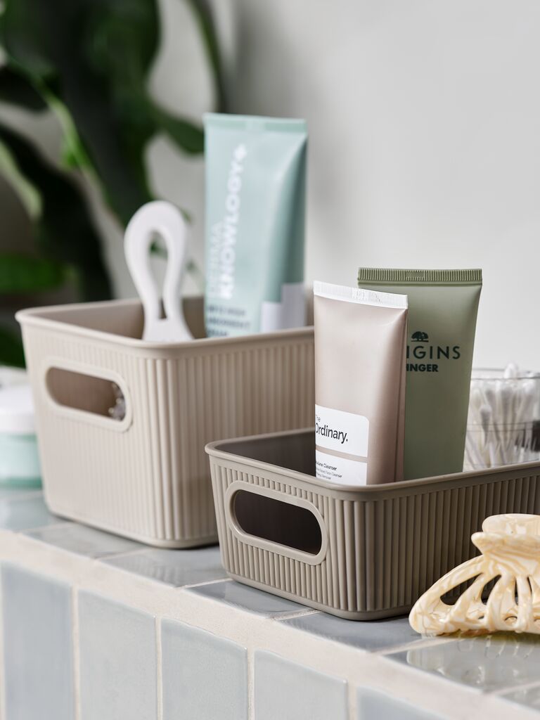 Giỏ đa năng | JUNSELE |lnhựa PP | nhiều m&agrave;u | R17/18xD17/29xC6/12cm