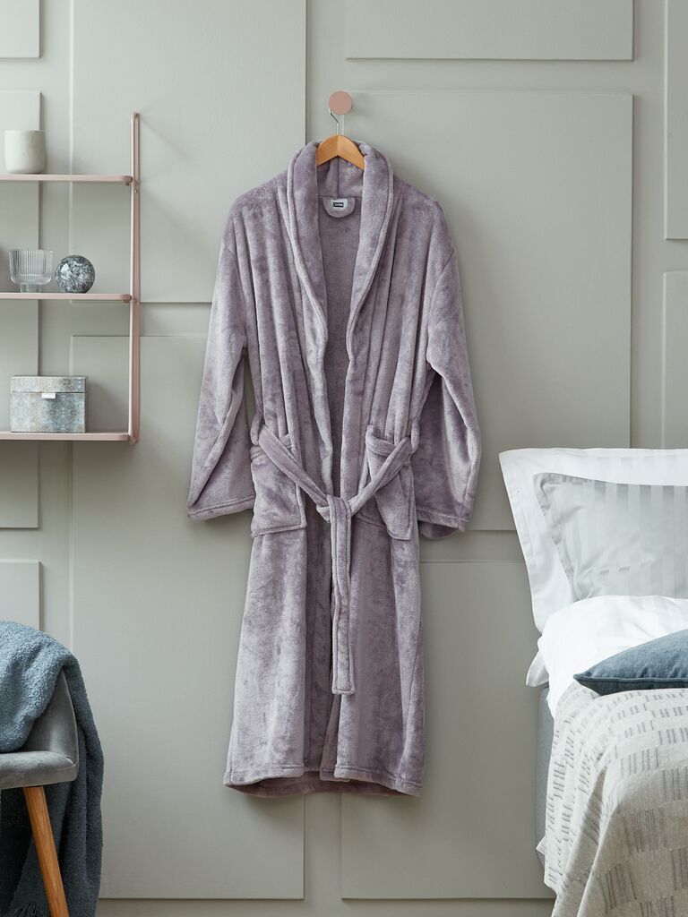 Áo choàng tắm | LERUM | microfiber | tím nhạt | S/M
