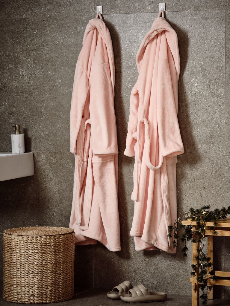 Áo choàng tắm | LERUM | microfiber | hồng | S/M