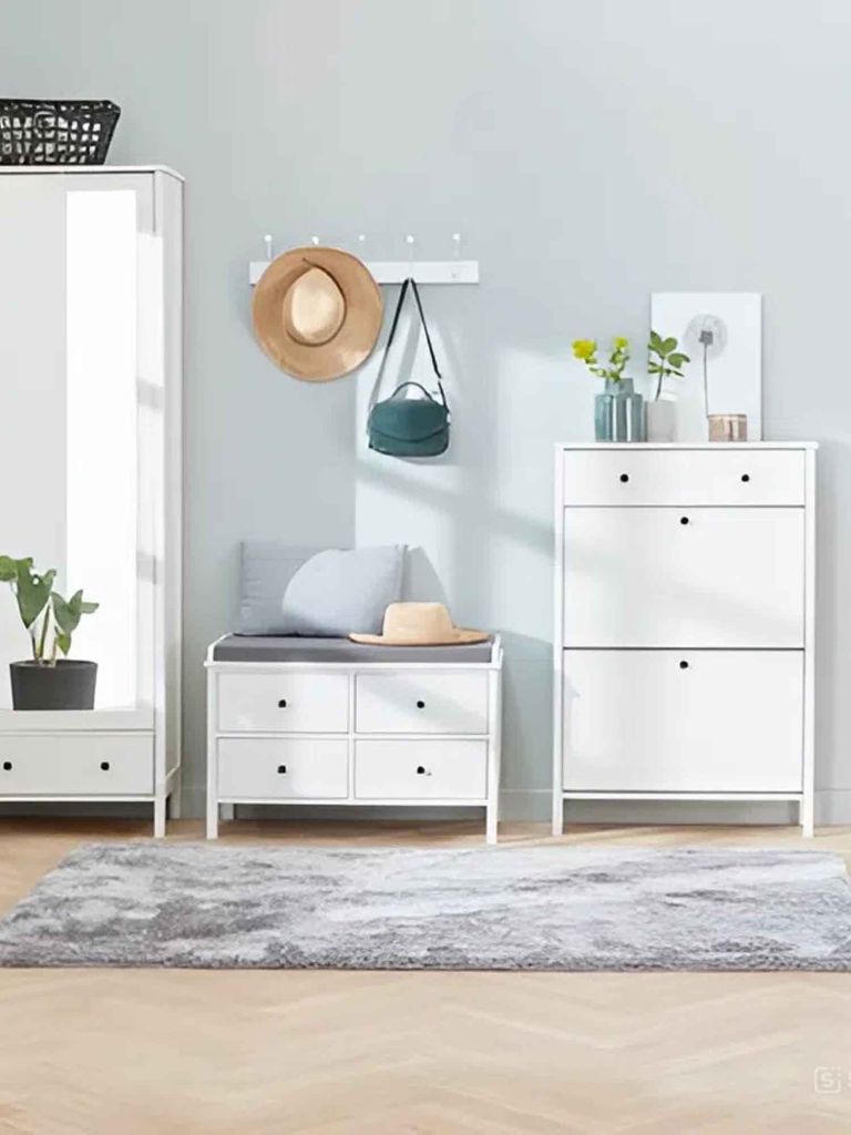 Tủ giày | TERPET | gỗ công nghiệp | trắng | R73xS26xC110cm