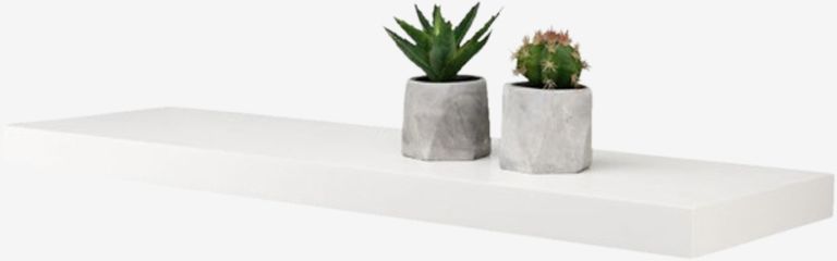 Kệ treo tường Abild gỗ công nghiệp trắng