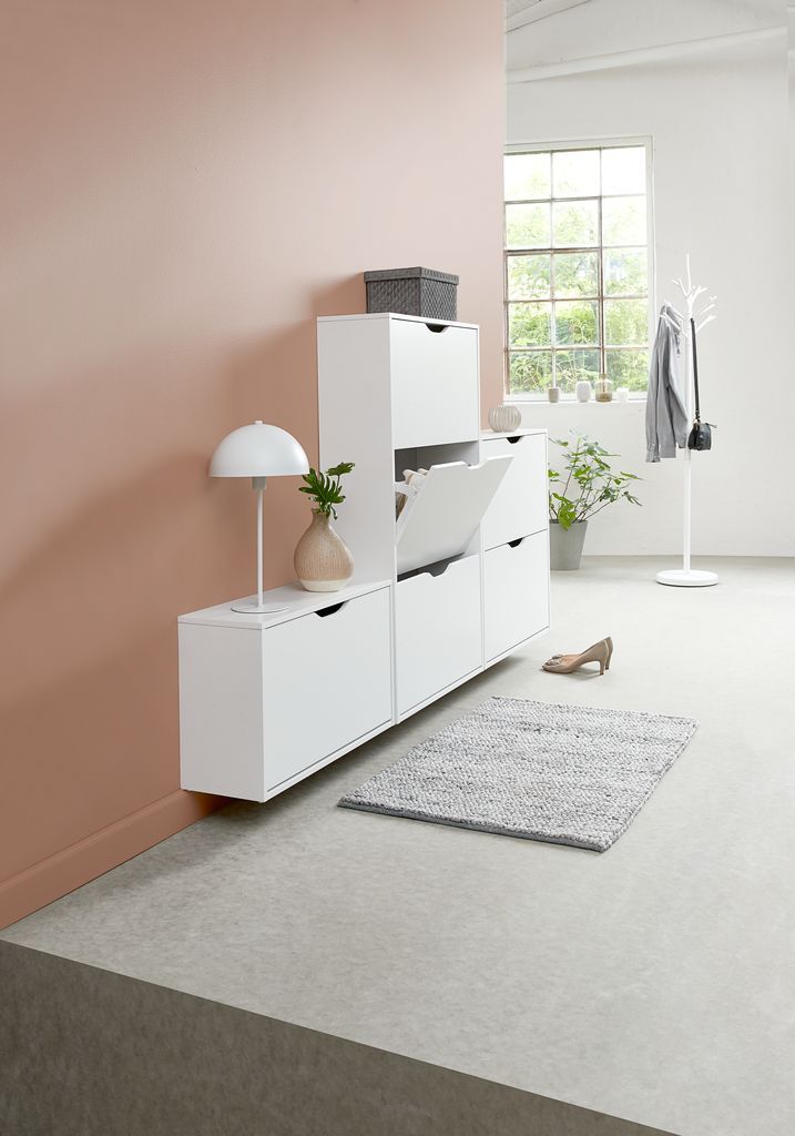 Tủ giày 2 ngăn | IDSKOV | gỗ công nghiệp | trắng | R71xS24xC81cm