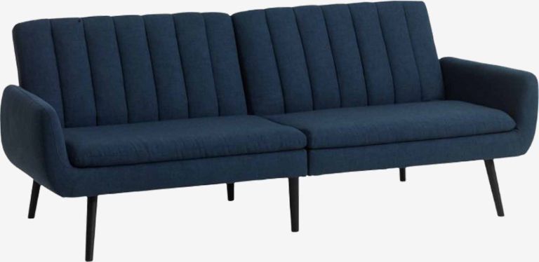Sofa giường Harndrup vải polyester xanh