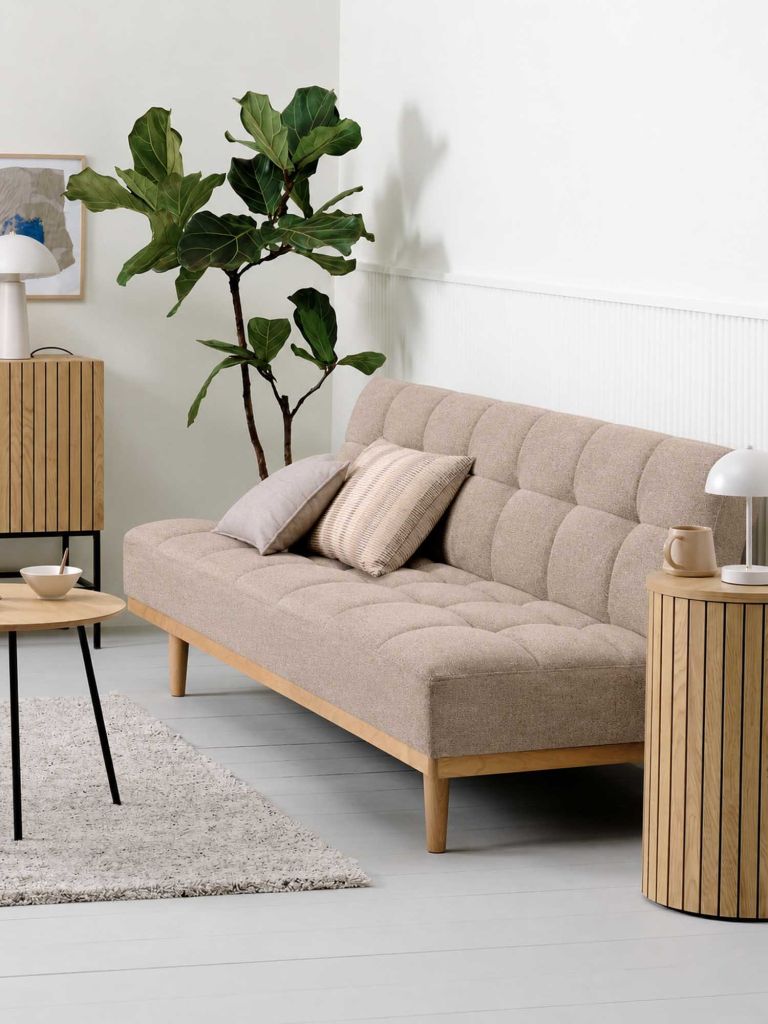 Sofa giường | NEJEDE | vải polyester | be | R191xS83/107xC86cm Sofa giường | NEJEDE | vải polyester | be | R191xS83/107xC86cm